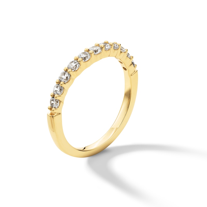 Main Image 3 of 1/2 CT. T.W. Certified Lab-Grown Diamond Contour Band in 14K Gold (I/SI2)