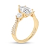 Thumbnail Image 2 of 2-3/4 CT. T.W. Pear-Shaped Certified Lab-Grown Diamond Three Stone Engagement Ring in 14K Gold (F/SI2)
