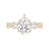 Thumbnail Image 3 of 2-3/4 CT. T.W. Pear-Shaped Certified Lab-Grown Diamond Three Stone Engagement Ring in 14K Gold (F/SI2)