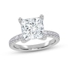 Thumbnail Image 1 of 2-1/4 CT. T.W. Princess-Cut Certified Lab-Grown Diamond Engagement Ring in 14K White Gold (I/SI2)