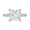 Thumbnail Image 3 of 2-1/4 CT. T.W. Princess-Cut Certified Lab-Grown Diamond Engagement Ring in 14K White Gold (I/SI2)