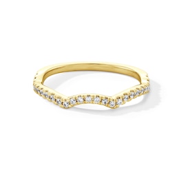 1/5 CT. T.W. Lab-Grown Diamond Contour Band in 14K Gold (I/SI2)