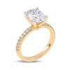 Thumbnail Image 2 of 2-1/4 CT. T.W. Oval Certified Lab-Grown Diamond Engagement Ring in 14K Gold (I/SI2)