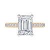 Thumbnail Image 3 of 2-1/4 CT. T.W. Emerald-Cut Certified Lab-Grown Diamond Engagement Ring in 14K Gold (I/SI2)