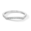 Thumbnail Image 1 of 1/4 CT. T.W. Certified Lab-Grown Diamond Contour Band in 14K White Gold (F/SI2)