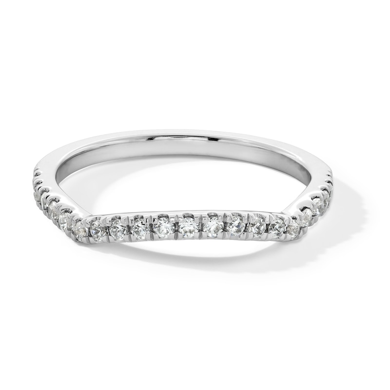Main Image 1 of 1/4 CT. T.W. Certified Lab-Grown Diamond Contour Band in 14K White Gold (F/SI2)