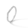 Thumbnail Image 3 of 1/4 CT. T.W. Certified Lab-Grown Diamond Contour Band in 14K White Gold (F/SI2)