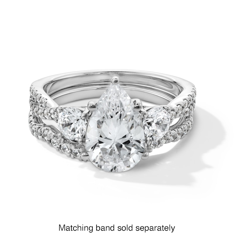 Main Image 5 of 1/4 CT. T.W. Certified Lab-Grown Diamond Contour Band in 14K White Gold (F/SI2)