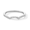 Thumbnail Image 1 of 1/5 CT. T.W. Certified Lab-Grown Diamond Contour Band in 14K White Gold (I/SI2)