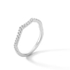 Thumbnail Image 3 of 1/5 CT. T.W. Certified Lab-Grown Diamond Contour Band in 14K White Gold (I/SI2)