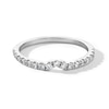 Thumbnail Image 1 of 1/4 CT. T.W. Certified Lab-Grown Diamond Contour Band in 14K White Gold (I/SI2)