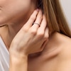 Thumbnail Image 2 of 1/4 CT. T.W. Certified Lab-Grown Diamond Contour Band in 14K White Gold (I/SI2)