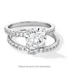 Thumbnail Image 4 of 1/4 CT. T.W. Certified Lab-Grown Diamond Contour Band in 14K White Gold (I/SI2)