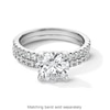 Thumbnail Image 5 of 1/4 CT. T.W. Certified Lab-Grown Diamond Contour Band in 14K White Gold (I/SI2)
