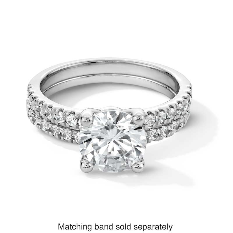 Main Image 5 of 1/4 CT. T.W. Certified Lab-Grown Diamond Contour Band in 14K White Gold (I/SI2)