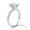 Thumbnail Image 5 of 2-1/4 CT. T.W. Emerald-Cut Certified Lab-Grown Diamond Engagement Ring in 14K White Gold (F/VS2)