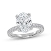 Thumbnail Image 1 of 2-1/4 CT. T.W. Oval Certified Lab-Grown Diamond Engagement Ring in 14K White Gold (I/SI2)