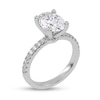 Thumbnail Image 2 of 2-1/4 CT. T.W. Oval Certified Lab-Grown Diamond Engagement Ring in 14K White Gold (I/SI2)