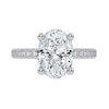 Thumbnail Image 3 of 2-1/4 CT. T.W. Oval Certified Lab-Grown Diamond Engagement Ring in 14K White Gold (I/SI2)