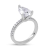 Thumbnail Image 2 of 2-1/4 CT. T.W. Pear-Shaped Certified Lab-Grown Diamond Engagement Ring in 14K White Gold (I/SI2)