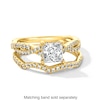 Thumbnail Image 3 of 1-3/8 CT. T.W. Princess-Cut Certified Lab-Grown Diamond Twist Shank Engagement Ring in 14K Gold (I/SI2)