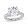 Thumbnail Image 1 of 3-3/4 CT. T.W. Certified Lab-Grown Diamond Graduated Shank Engagement Ring in 14K White Gold (I/SI2)