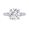 Thumbnail Image 3 of 3-3/4 CT. T.W. Certified Lab-Grown Diamond Graduated Shank Engagement Ring in 14K White Gold (I/SI2)