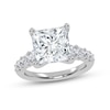 Thumbnail Image 1 of 3-3/4 CT. T.W. Princess-Cut Certified Lab-Grown Diamond Graduated Shank Engagement Ring in 14K White Gold (I/SI2)