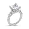 Thumbnail Image 2 of 3-3/4 CT. T.W. Princess-Cut Certified Lab-Grown Diamond Graduated Shank Engagement Ring in 14K White Gold (I/SI2)