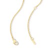 Thumbnail Image 3 of 1/8 CT. T.W. Certified Lab-Grown Diamond Heart Necklace in Sterling Silver with 10K Gold Plate (F/SI2) - 19"