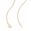 Thumbnail Image 3 of 1/4 CT. T.W. Multi-Diamond Double Heart Pendant in 10K Gold - 19"