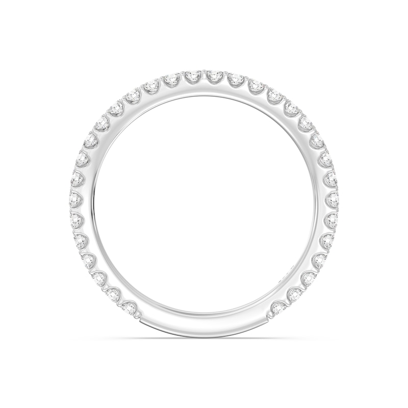 Main Image 2 of Enchanted Star 1/2 CT. T.W. Certified Lab-Grown Diamond Anniversary Band in 14K White Gold (F/VS2)