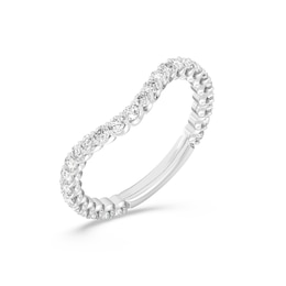 Enchanted Star 3/4 CT. T.W. Certified Lab-Grown Diamond Contour Anniversary Band in 14K White Gold (F/VS2)
