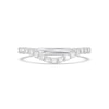 Thumbnail Image 3 of Enchanted Star 3/4 CT. T.W. Certified Lab-Grown Diamond Contour Anniversary Band in 14K White Gold (F/VS2)