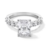 Thumbnail Image 1 of 4 CT. T.W. Radiant-Cut Certified Lab-Grown Diamond Engagement Ring in 14K White Gold (F/SI2)
