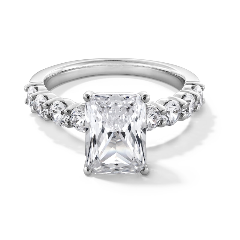 Main Image 1 of 4 CT. T.W. Radiant-Cut Certified Lab-Grown Diamond Engagement Ring in 14K White Gold (F/SI2)