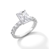 Thumbnail Image 3 of 4 CT. T.W. Radiant-Cut Certified Lab-Grown Diamond Engagement Ring in 14K White Gold (F/SI2)
