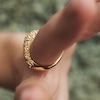 Thumbnail Image 4 of PDPAOLA™ at Zales SILHOUETTES Textured Ring in Solid Sterling Silver with 18K Gold Plate