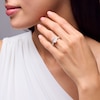 Thumbnail Image 2 of 4 CT. T.W. Radiant-Cut Certified Lab-Grown Diamond Engagement Ring in 14K Gold (F/SI2)