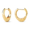 Thumbnail Image 1 of PDPAOLA™ at Zales SILHOUETTES 15.4mm Textured Single Hoop Earring in Sterling Silver with 18K Gold Plate