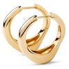 Thumbnail Image 4 of PDPAOLA™ at Zales SILHOUETTES 24.6mm Hoop Earrings in Hollow Brass with 18K Gold Plate