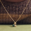 Thumbnail Image 5 of PDPAOLA™ at Zales SILHOUETTES Green Aventurine and Textured Double Charm Pendant in Sterling Silver with 18K Gold Plate