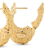 Thumbnail Image 6 of PDPAOLA™ at Zales SILHOUETTES 27.0mm Textured Hoop Earrings in Hollow Brass with 18K Gold Plate