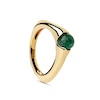 Thumbnail Image 1 of PDPAOLA™ at Zales SILHOUETTES 6.0mm Green Aventurine Ring in Sterling Silver with 18K Gold Plate