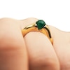 Thumbnail Image 5 of PDPAOLA™ at Zales SILHOUETTES 6.0mm Green Aventurine Ring in Sterling Silver with 18K Gold Plate