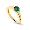 Thumbnail Image 6 of PDPAOLA™ at Zales SILHOUETTES 6.0mm Green Aventurine Ring in Sterling Silver with 18K Gold Plate