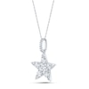 Thumbnail Image 2 of 3/4 CT. T.W. Diamond Star Pendant in 10K White Gold