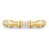 Thumbnail Image 2 of 1/4 CT. T.W. Diamond Bamboo Ring in Sterling Silver with 14K Gold Plate