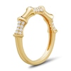 Thumbnail Image 3 of 1/4 CT. T.W. Diamond Bamboo Ring in Sterling Silver with 14K Gold Plate