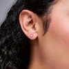 Thumbnail Image 2 of 1/3 CT. T.W. Certified Lab-Grown Diamond Solitaire Stud Earrings in Sterling Silver (F/VS2)